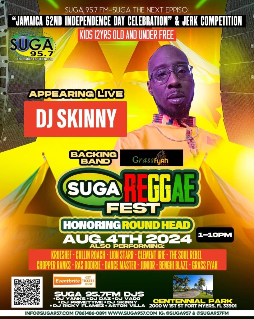 Aug 4th -Suga Reggae Fest